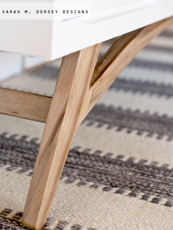 Adding Legs to a Mid Century Modern Dresser How To sarah m. dorsey